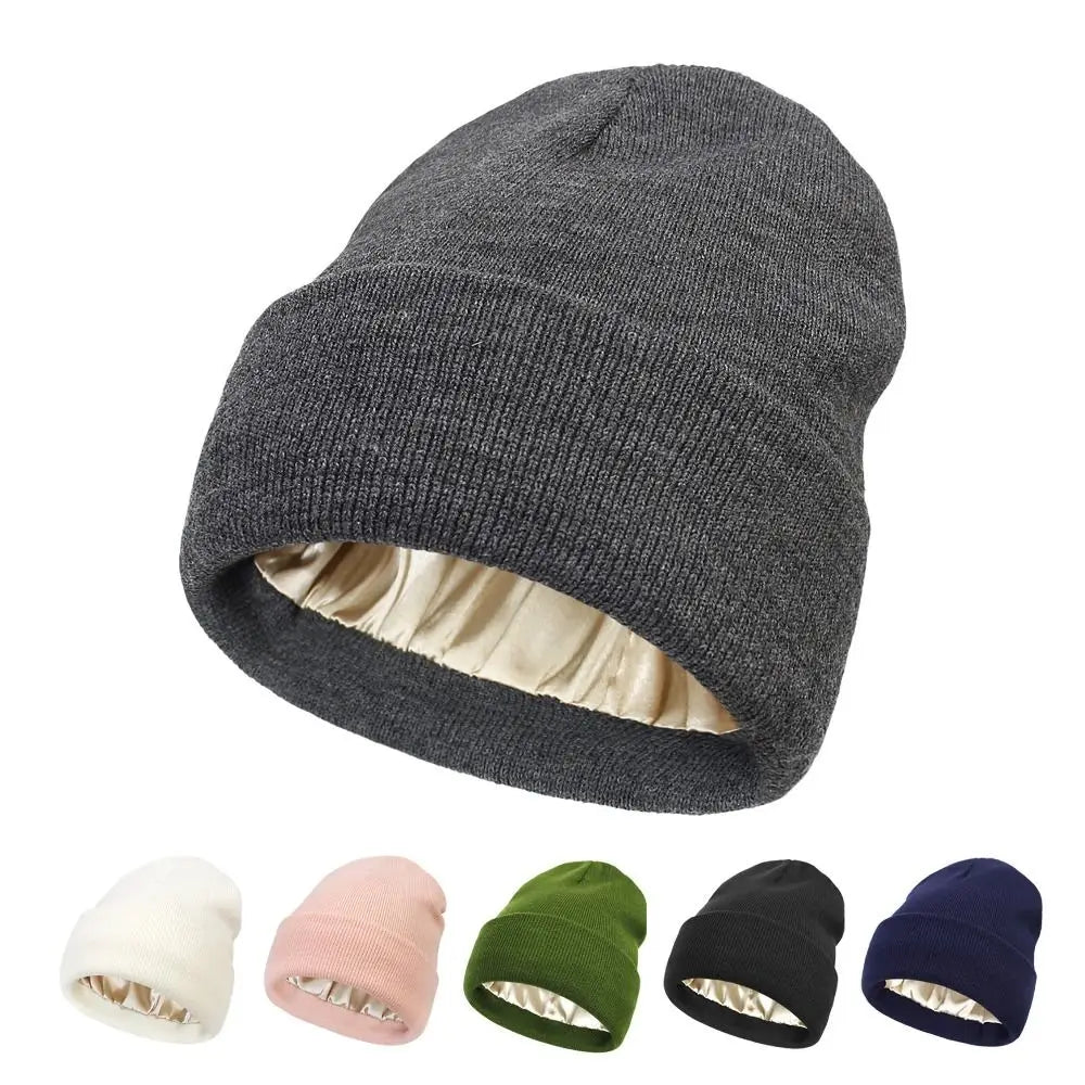 Pullover Beanies Cap Knitted Hat Thicken Keep Winter Warm for Women Girls Maiden Fashion Crochet Hats Skull Cap Windproof