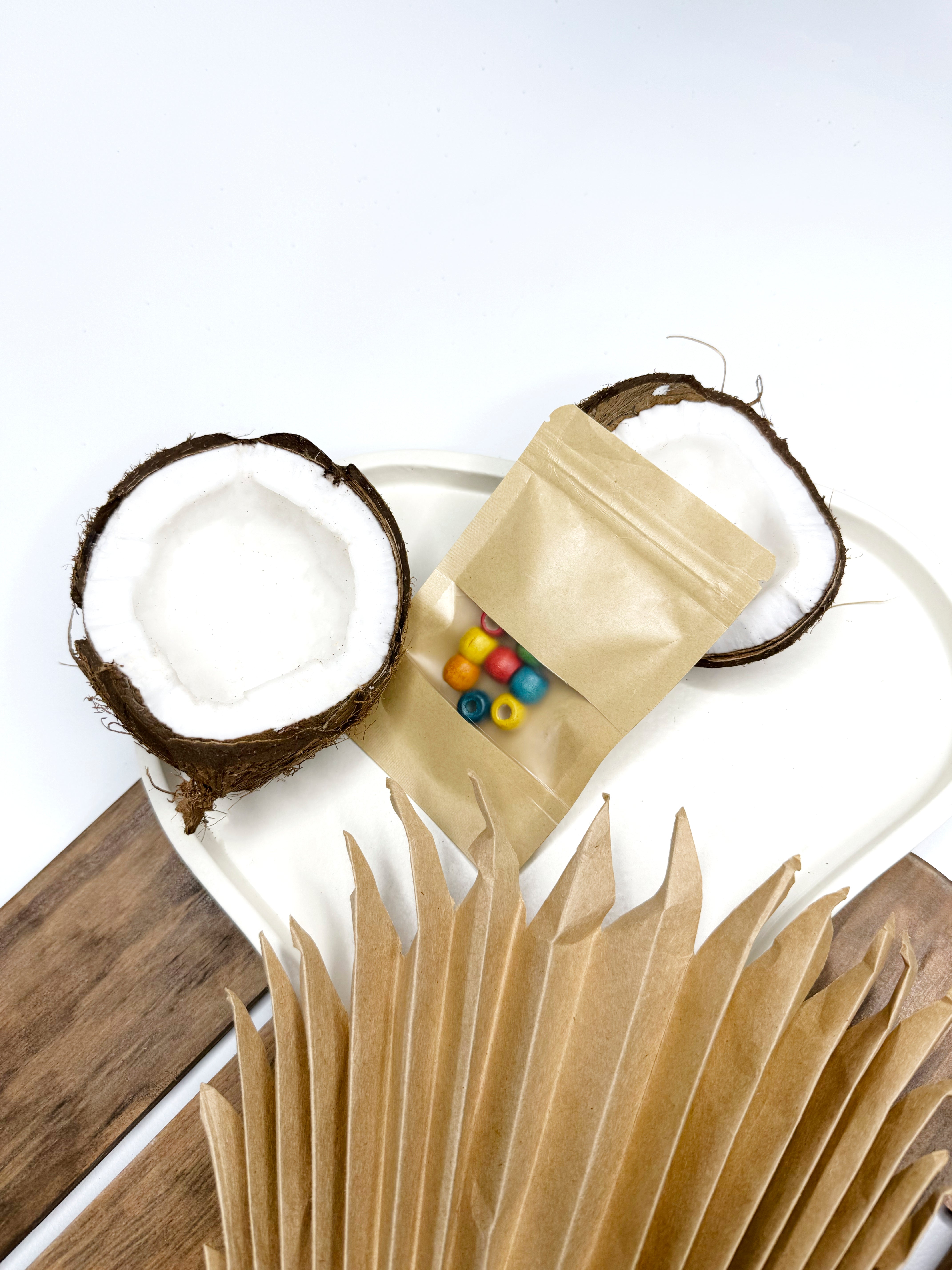 Multi Colour Wooden Beads 3 Pack