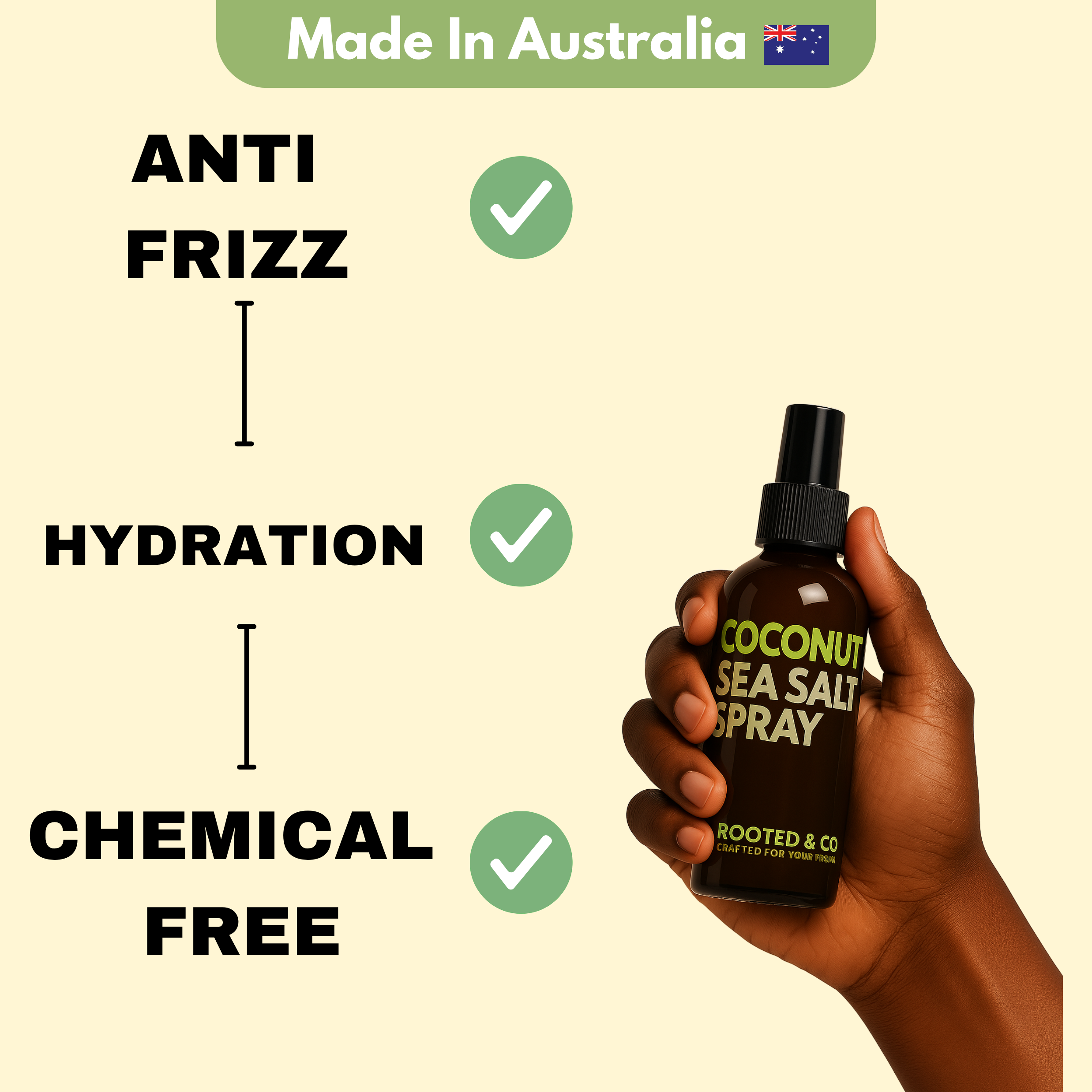 Coconut Sea Salt Spray - ADD HYDRATION, DITCH THE FRIZZ