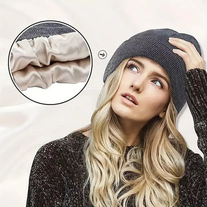 Pullover Beanies Cap Knitted Hat Thicken Keep Winter Warm for Women Girls Maiden Fashion Crochet Hats Skull Cap Windproof