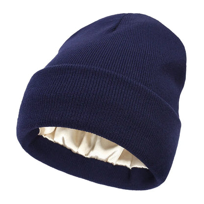 Pullover Beanies Cap Knitted Hat Thicken Keep Winter Warm for Women Girls Maiden Fashion Crochet Hats Skull Cap Windproof