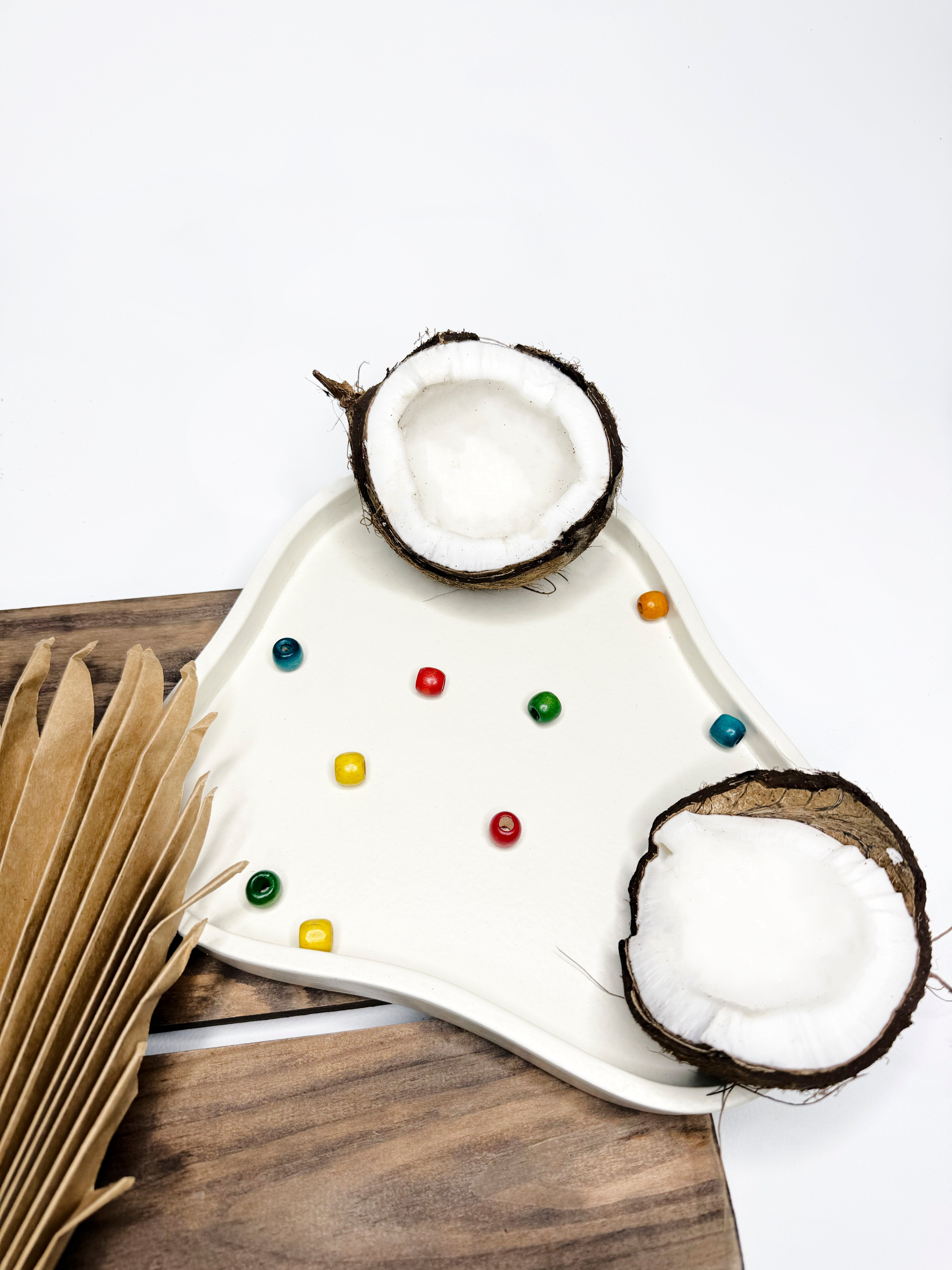 Multi Colour Wooden Beads 3 Pack