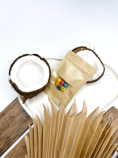Multi Colour Wooden Beads 3 Pack